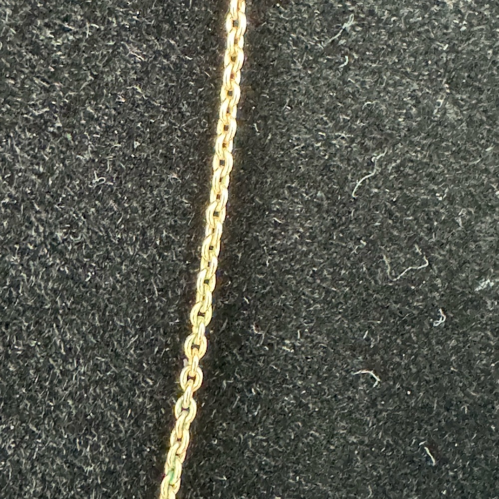 Coach rose‑gold tone heart pendant necklace, dainty chain) - Picture 4 of 7